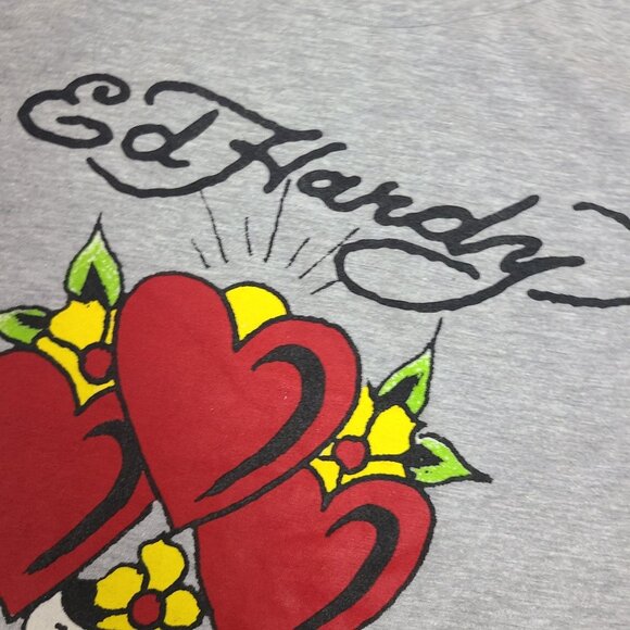 Ed Hardy T Shirt Kids Size Medium Love BitesOn Front Logo - Picture 5 of 8